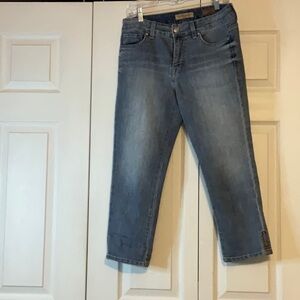 Nine West Vintage‎ America Boho Capri Denim Jeans Size 10 Petite